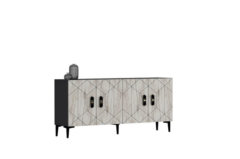 Kaysie Konsollbord 150 cm - Sølv/Antrasitt - Møbler - Bord - Avlastningsbord - Gangbord