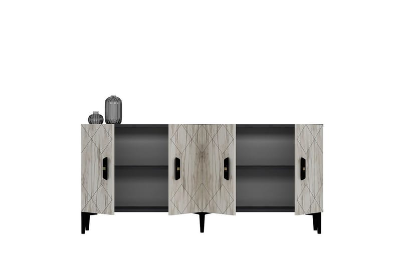 Kaysie Konsollbord 150 cm - Sølv/Antrasitt - Møbler - Bord - Avlastningsbord - Gangbord