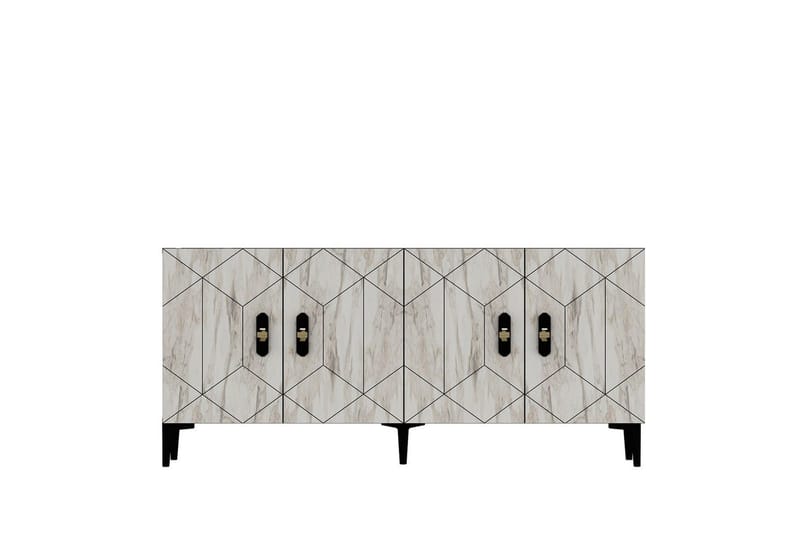 Kaysie Konsollbord 150 cm - Sølv/Antrasitt - Møbler - Bord - Avlastningsbord - Gangbord