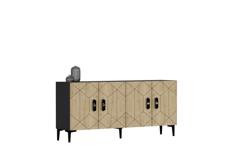 Kaysie Konsollbord 150 cm - Sølv/Antrasitt - Møbler - Bord - Avlastningsbord - Gangbord