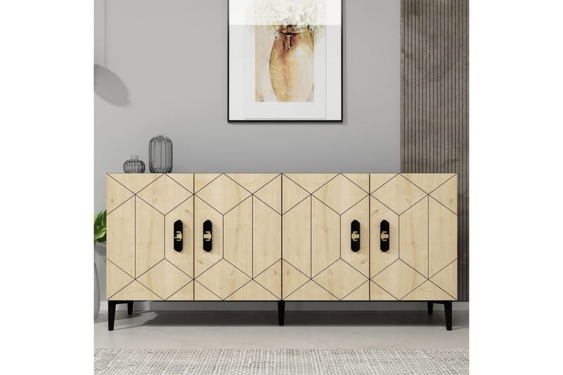 Kaysie Konsollbord 150 cm - Sølv/Antrasitt - Møbler - Bord - Avlastningsbord - Gangbord