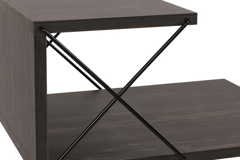 Kaysie Nattbord 50 cm - Mørkebrun - Sengebord & nattbord