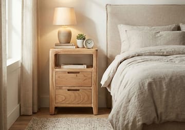 Kelova nattbord 40 cm - Varm lysebrun - Møbler - Bord - Avlastningsbord - Sengebord & nattbord