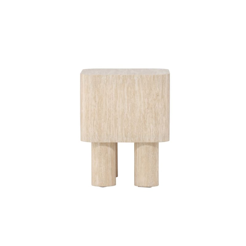 Klirou Sidebord 40 cm - Beige - Møbler - Bord - Avlastningsbord - Lampebord & sidebord