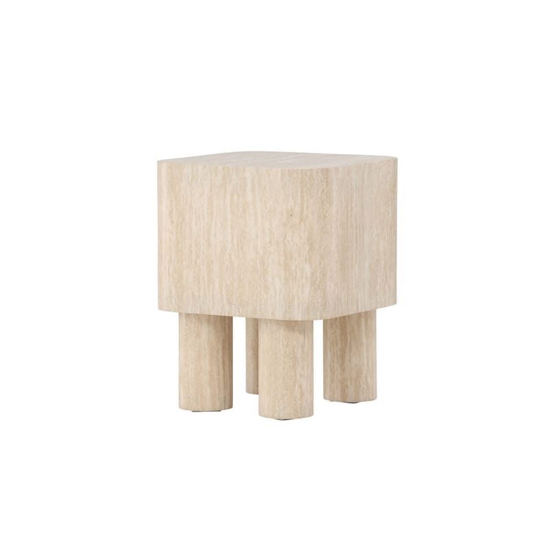 Klirou Sidebord 40 cm - Beige - Møbler - Bord - Avlastningsbord - Lampebord & sidebord