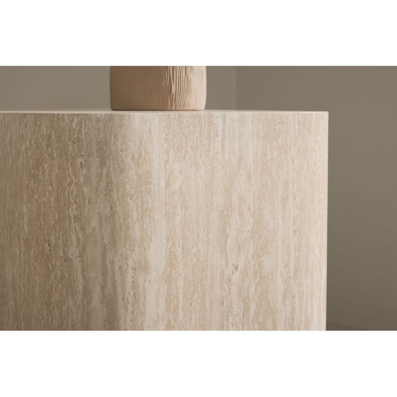 Klirou Sidebord 40 cm - Beige - Møbler - Bord - Avlastningsbord - Lampebord & sidebord
