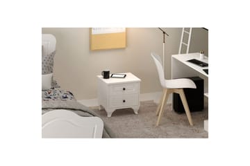 Klyros Nattbord 45 cm - Matt Hvit - Møbler - Bord - Avlastningsbord - Sengebord & nattbord
