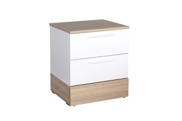 KMD Nattbord 45 cm - Eik/Hvit - Møbler - Bord - Avlastningsbord - Sengebord & nattbord