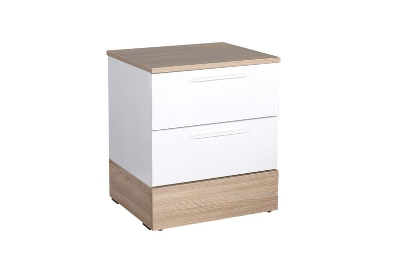 KMD Nattbord 45 cm - Eik/Hvit - Møbler - Bord - Avlastningsbord - Sengebord & nattbord