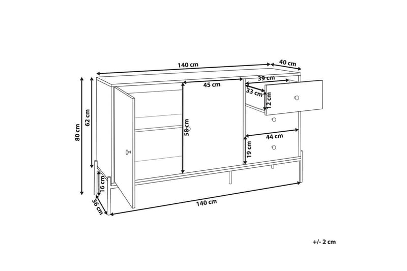 Kommode Arizona - Møbler - Bord - Avlastningsbord - Lampebord & sidebord