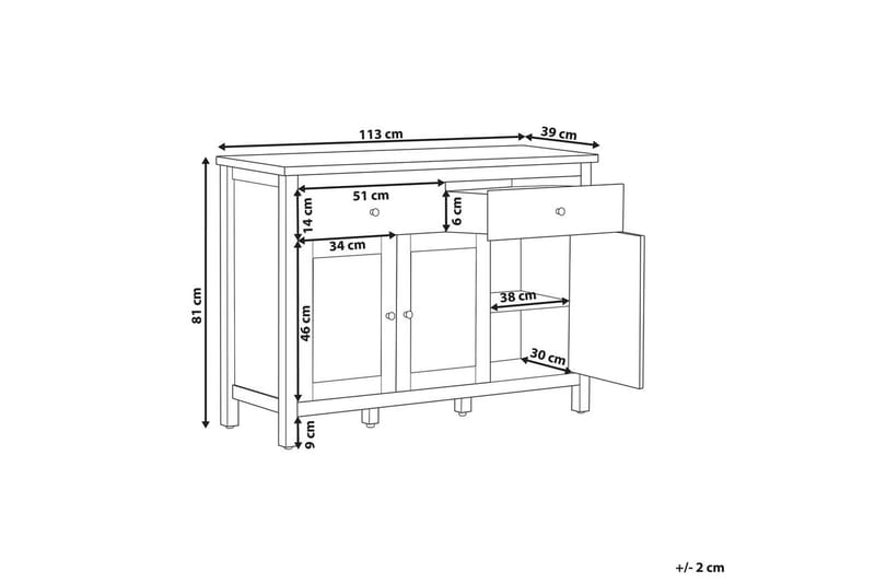 Kommode Atoca - Møbler - Bord - Avlastningsbord - Lampebord & sidebord