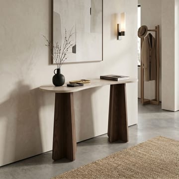 Kommode Homitis Zen (120 x 75 x 35 cm) Travertin valnøtt - Travertin og valnøtt - Møbler - Bord - Avlastningsbord - Lampebord & sidebord