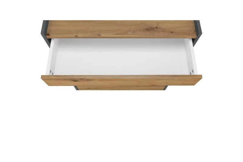 Kommode Kosmo Antrasitt/Eik, 4 skuffer - Antrasitt/Eik, 4 skuffer - Møbler - Bord - Avlastningsbord - Gangbord