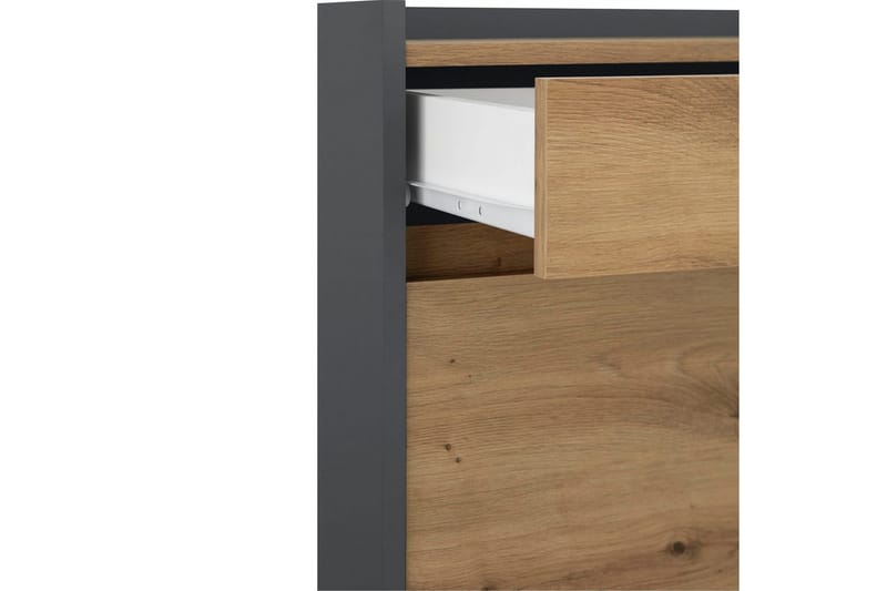 Kommode Kosmo Antrasitt/Eik, 8 skuffer - Antrasitt/Eik, 8 skuffer - Møbler - Bord - Avlastningsbord - Gangbord