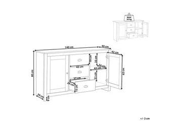 Kommode Lansin - Oppbevaring - Oppbevaringsmøbler - Sideboard & skjenker