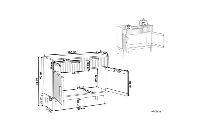 Kommode Lynwood - Oppbevaring - Oppbevaringsmøbler - Sideboard & skjenker