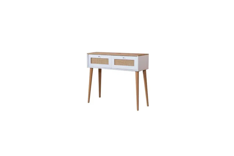 Kommode Terra Hvit / Eik - Hvit/Lysfarget tre - Møbler - Bord - Avlastningsbord - Lampebord & sidebord