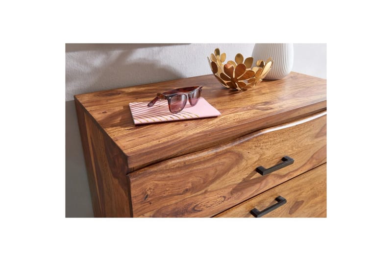 Kommode Wohnling Massivt tre med 5 skuffer trekanthjørne landstil - Oppbevaring - Oppbevaringsmøbler - Kommode - Entrekommode