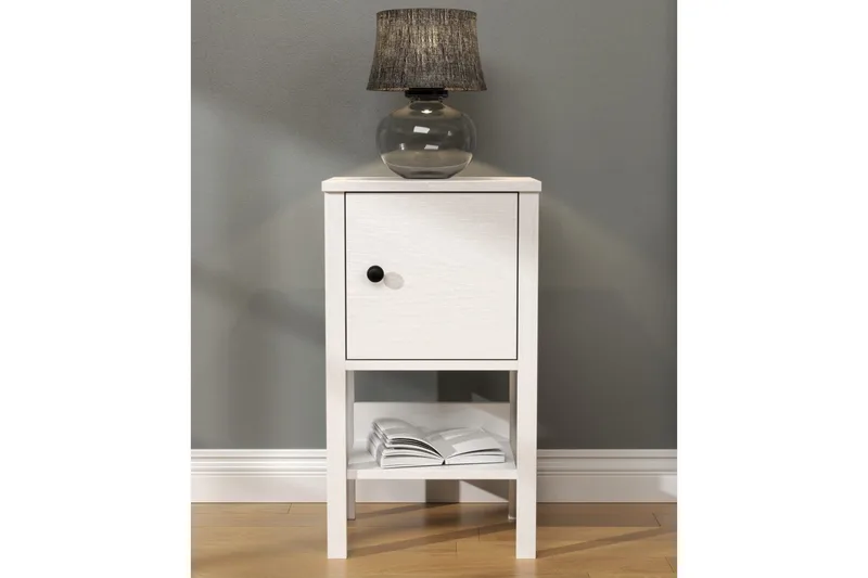 Konrul Nattbord 40 cm - Natur/Hvit - Møbler - Bord - Avlastningsbord - Sengebord & nattbord