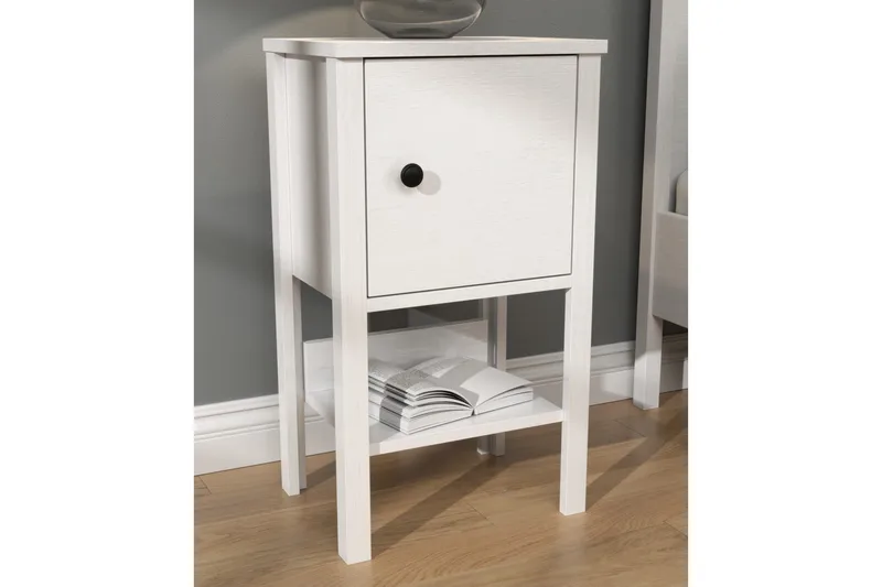 Konrul Nattbord 40 cm - Natur/Hvit - Møbler - Bord - Avlastningsbord - Sengebord & nattbord