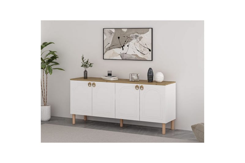 Konsoll Bingdi Hvit - Hvit - Møbler - Bord - Avlastningsbord - Gangbord