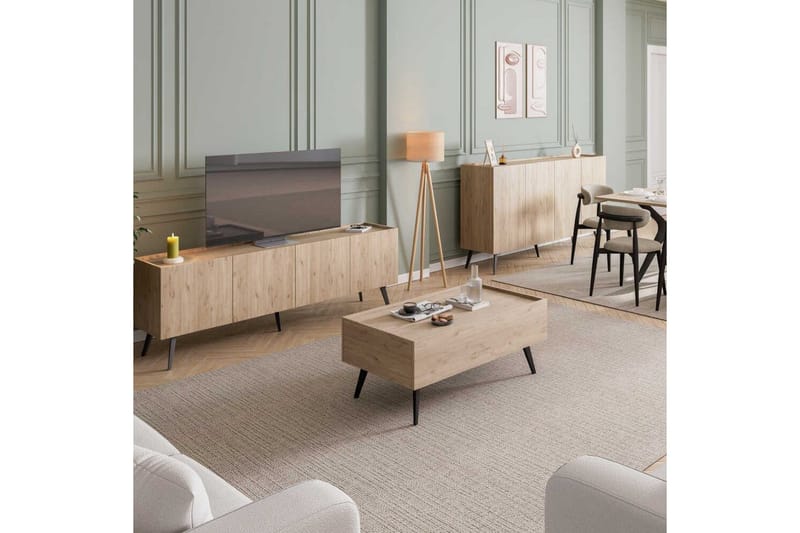 Konsoll Bulskoll Eik - Mellomfarget tre - Møbler - Bord - Avlastningsbord - Gangbord