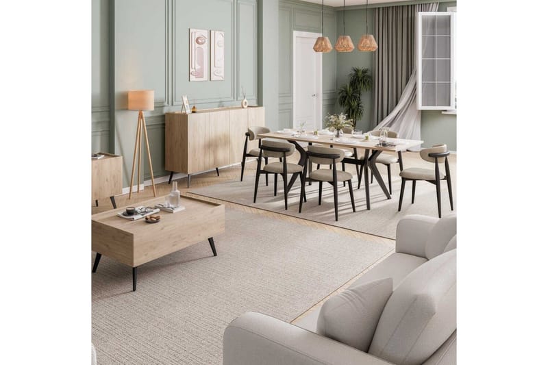 Konsoll Bulskoll Eik - Mellomfarget tre - Møbler - Bord - Avlastningsbord - Gangbord