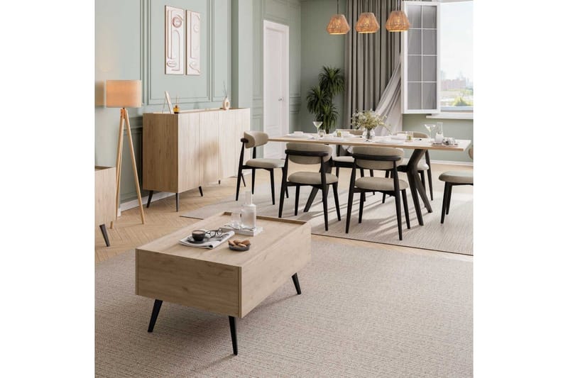 Konsoll Bulskoll Eik - Mellomfarget tre - Møbler - Bord - Avlastningsbord - Gangbord