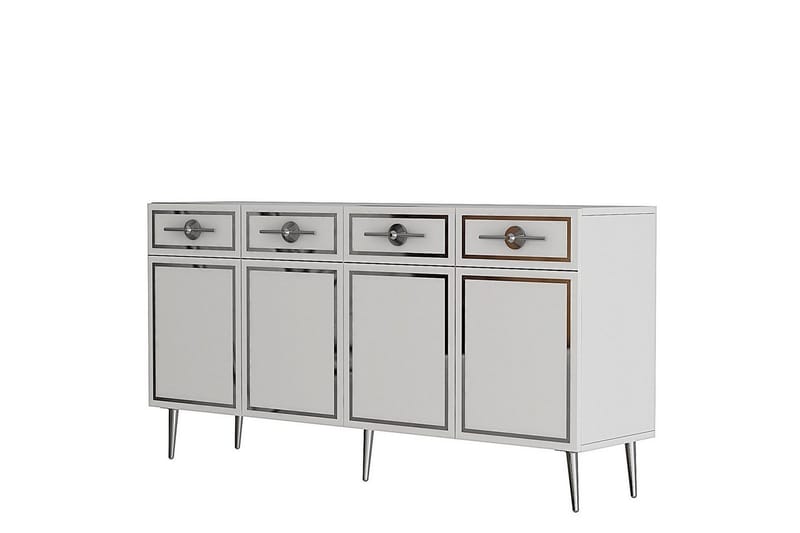 Konsoll Colomieuy Hvit / Sølv, Hvit / Sølv