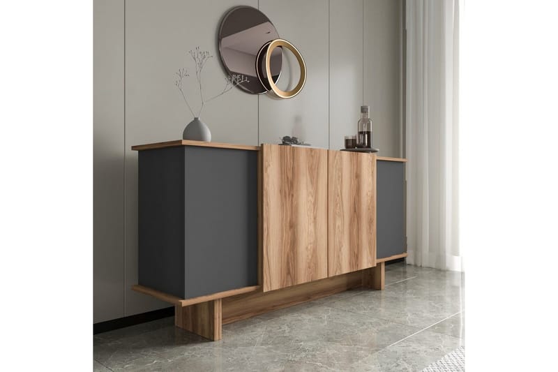 Konsoll Diannare Antrasitt / Valnøtt - Antrasitt / Valn øtt - Møbler - Bord - Avlastningsbord - Gangbord