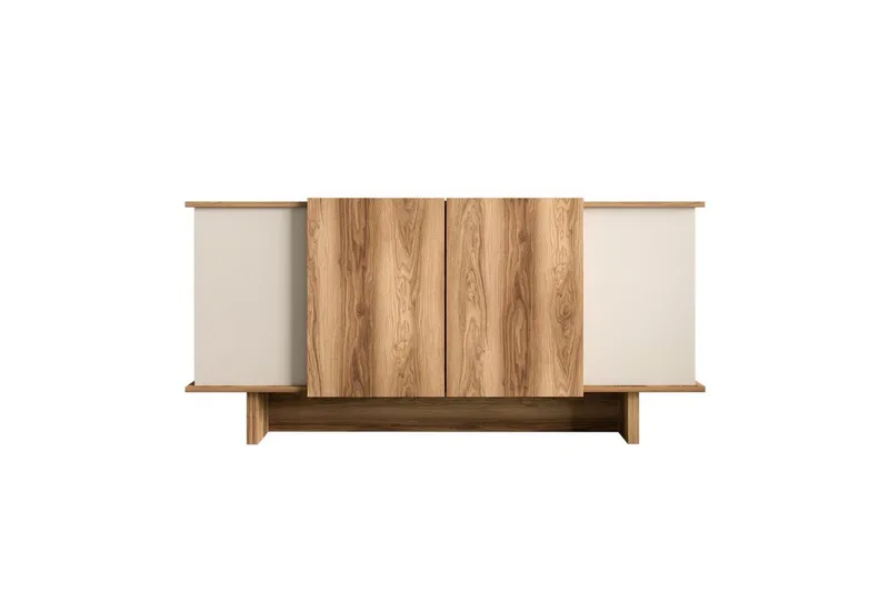 Konsoll Diannare Sand / Valnøtt - Sand / Valnøtt - Møbler - Bord - Avlastningsbord - Gangbord