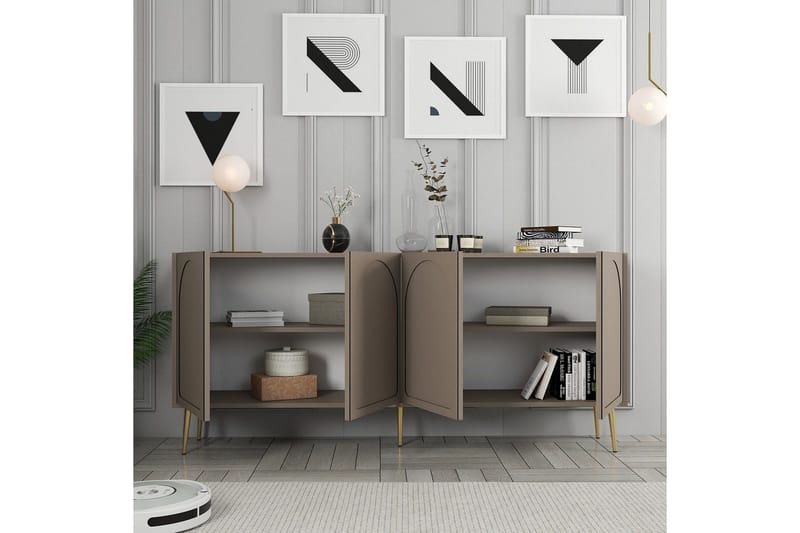 Konsoll Hazim Atlas / Gull - Gull/Multifarget - Møbler - Bord - Avlastningsbord - Gangbord