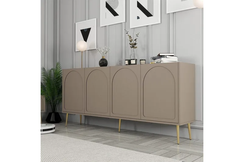 Konsoll Hazim Atlas / Gull - Gull/Multifarget - Møbler - Bord - Avlastningsbord - Gangbord