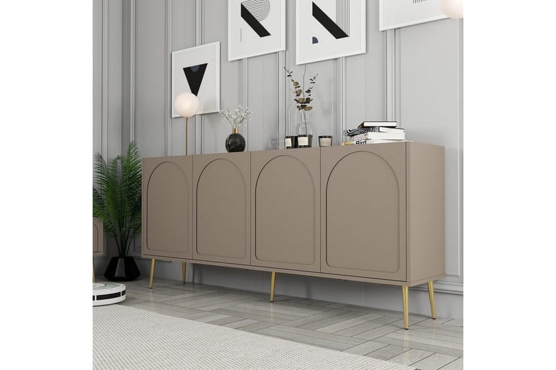 Konsoll Hazim Atlas / Gull - Gull/Multifarget - Møbler - Bord - Avlastningsbord - Gangbord