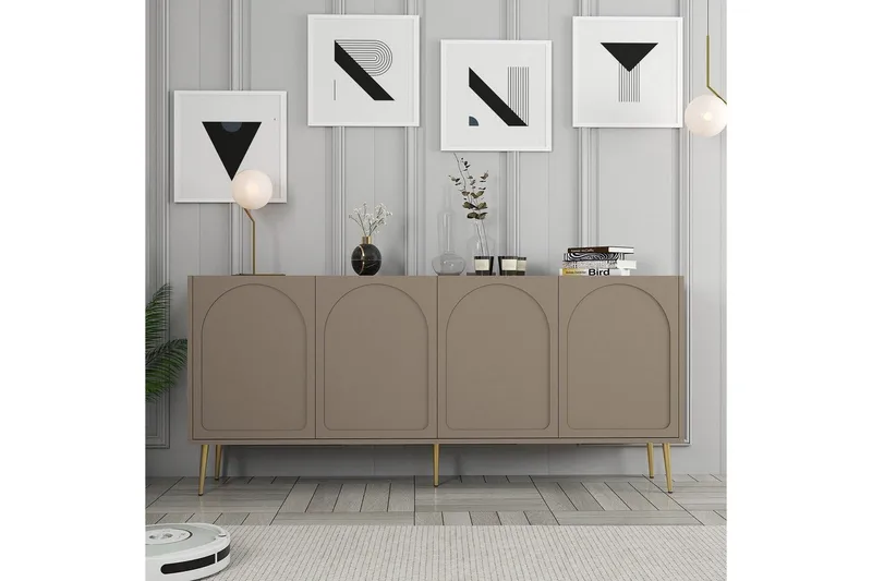 Konsoll Hazim Atlas / Gull - Gull/Multifarget - Møbler - Bord - Avlastningsbord - Gangbord