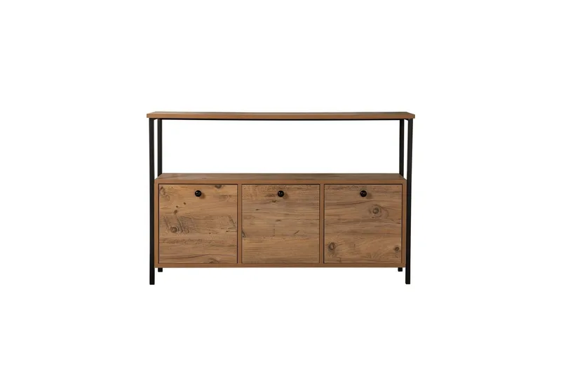 Konsoll Hemani Atlantic Furu Svart - Atlantic Furu Svart - Møbler - Bord - Avlastningsbord - Gangbord