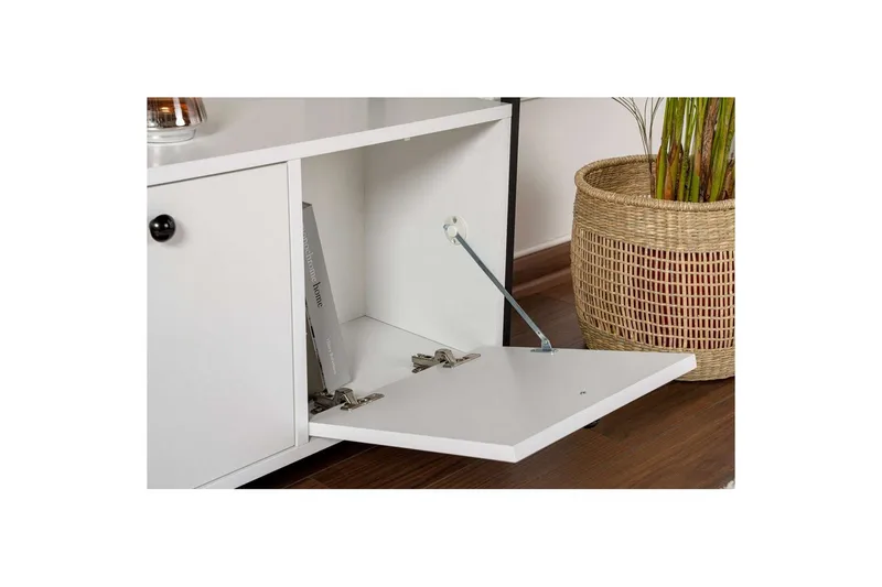 Konsoll Hemani Hvit Sort - Hvit Sort - Møbler - Bord - Avlastningsbord - Gangbord