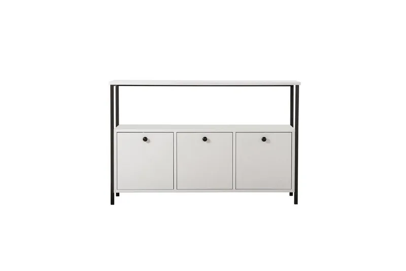 Konsoll Hemani Hvit Sort - Hvit Sort - Møbler - Bord - Avlastningsbord - Gangbord