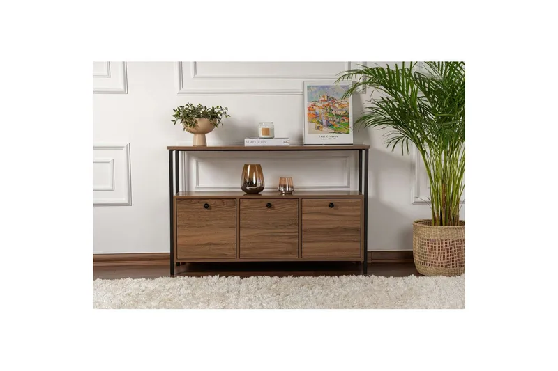 Konsoll Hemani Svart Valnøtt - Svart Valnøtt - Møbler - Bord - Avlastningsbord - Gangbord