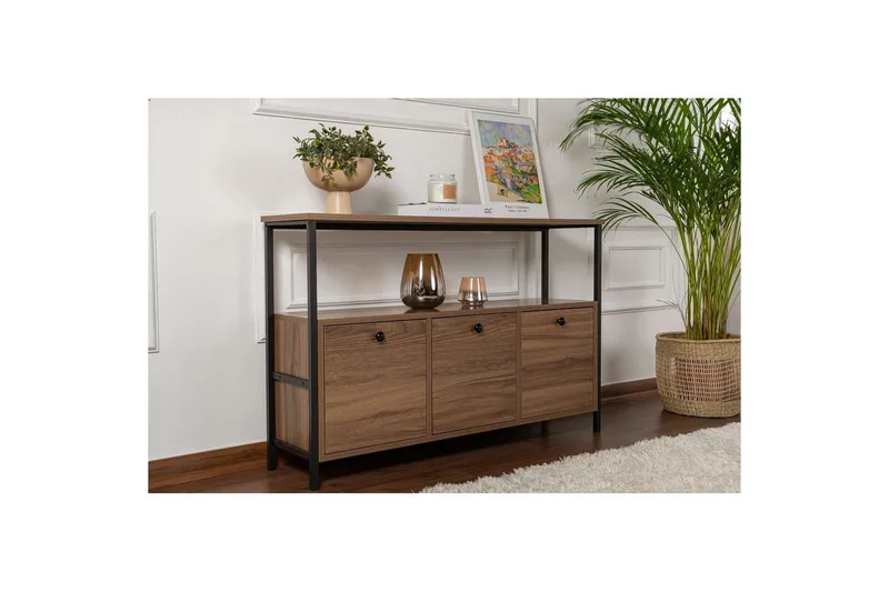 Konsoll Hemani Svart Valnøtt - Svart Valnøtt - Møbler - Bord - Avlastningsbord - Gangbord