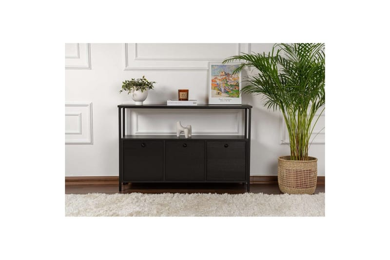 Konsoll Hemani Tre Svart Svart - Tre Svart Svart - Møbler - Bord - Avlastningsbord - Gangbord