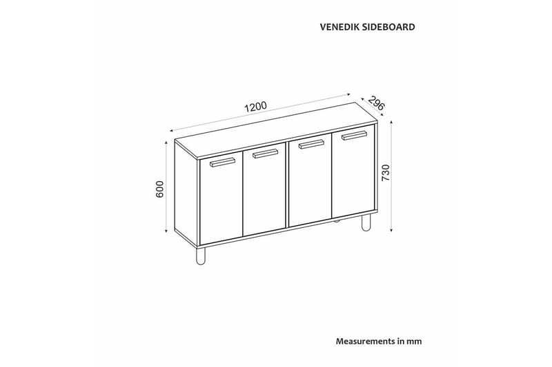 Konsoll Hungirr Hvit - Hvit - Møbler - Bord - Avlastningsbord - Gangbord