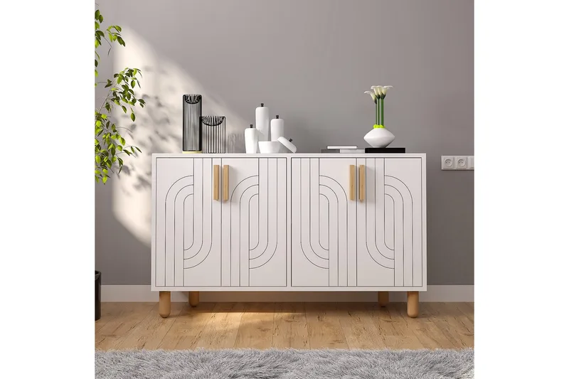 Konsoll Januka Hvit - Hvit - Møbler - Bord - Avlastningsbord - Gangbord