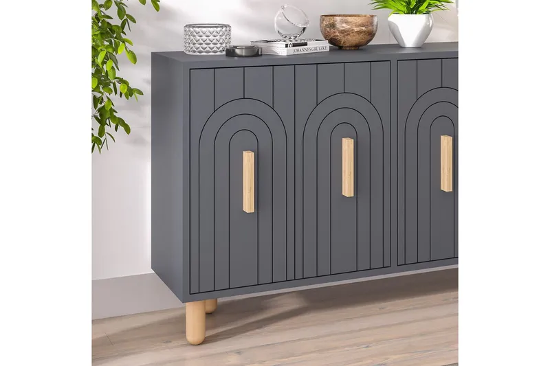 Konsoll Kambuku Antrasitt - Antrasitt - Møbler - Bord - Avlastningsbord - Gangbord