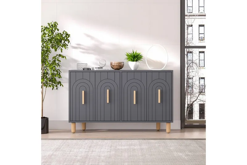 Konsoll Kambuku Antrasitt - Antrasitt - Møbler - Bord - Avlastningsbord - Gangbord