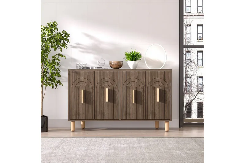 Konsoll Kambuku Valnøtt - Valnøtt - Møbler - Bord - Avlastningsbord - Gangbord