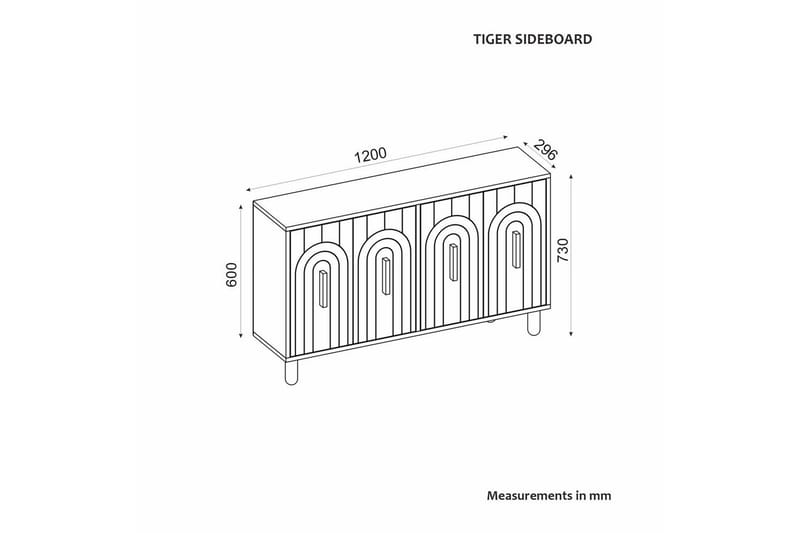 Konsoll Kambuku Valnøtt - Valnøtt - Møbler - Bord - Avlastningsbord - Gangbord