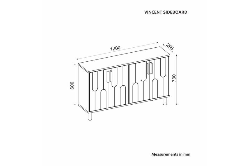 Konsoll Masateru Hvit - Hvit - Møbler - Bord - Avlastningsbord - Gangbord