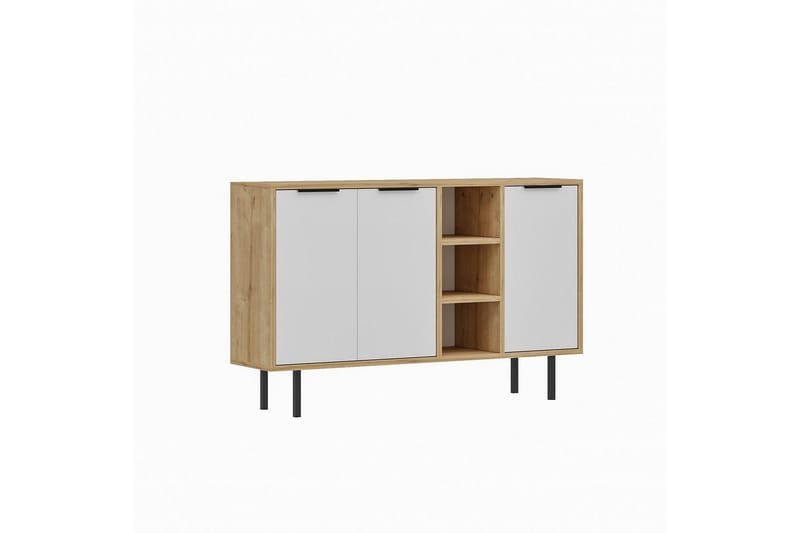 Konsoll Schmida Sudamal Eik / Hvit - Blå/Hvit - Møbler - Bord - Avlastningsbord - Gangbord