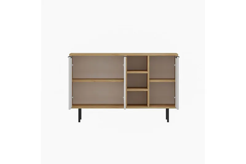 Konsoll Schmida Sudamal Eik / Hvit - Blå/Hvit - Møbler - Bord - Avlastningsbord - Gangbord